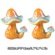 thumbnail image 2 of Mushroomss Toilet Porcelain Toilet Covers Decorative/ Toilet Screw Cover Caps/ 2Pcs Ceramic Mushroomss Toilet Screw Caps/ Bathroom Decor, 2 of 7