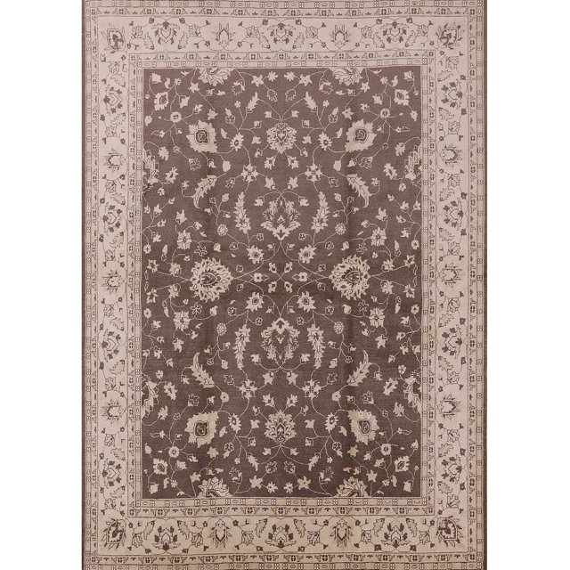Ahgly Company Machine Washable Indoor Rectangle Industrial Modern Sepia Brown Area Rugs, 2' x 3'