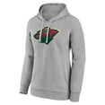 thumbnail image 2 of Women's Gray Minnesota Wild Primary Logo Pullover Hoodie, 2 of 3