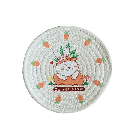 

MAX Cup Coaster Decorative Non-slip Unique Cotton Rope Woven Pot Pad Table Mat