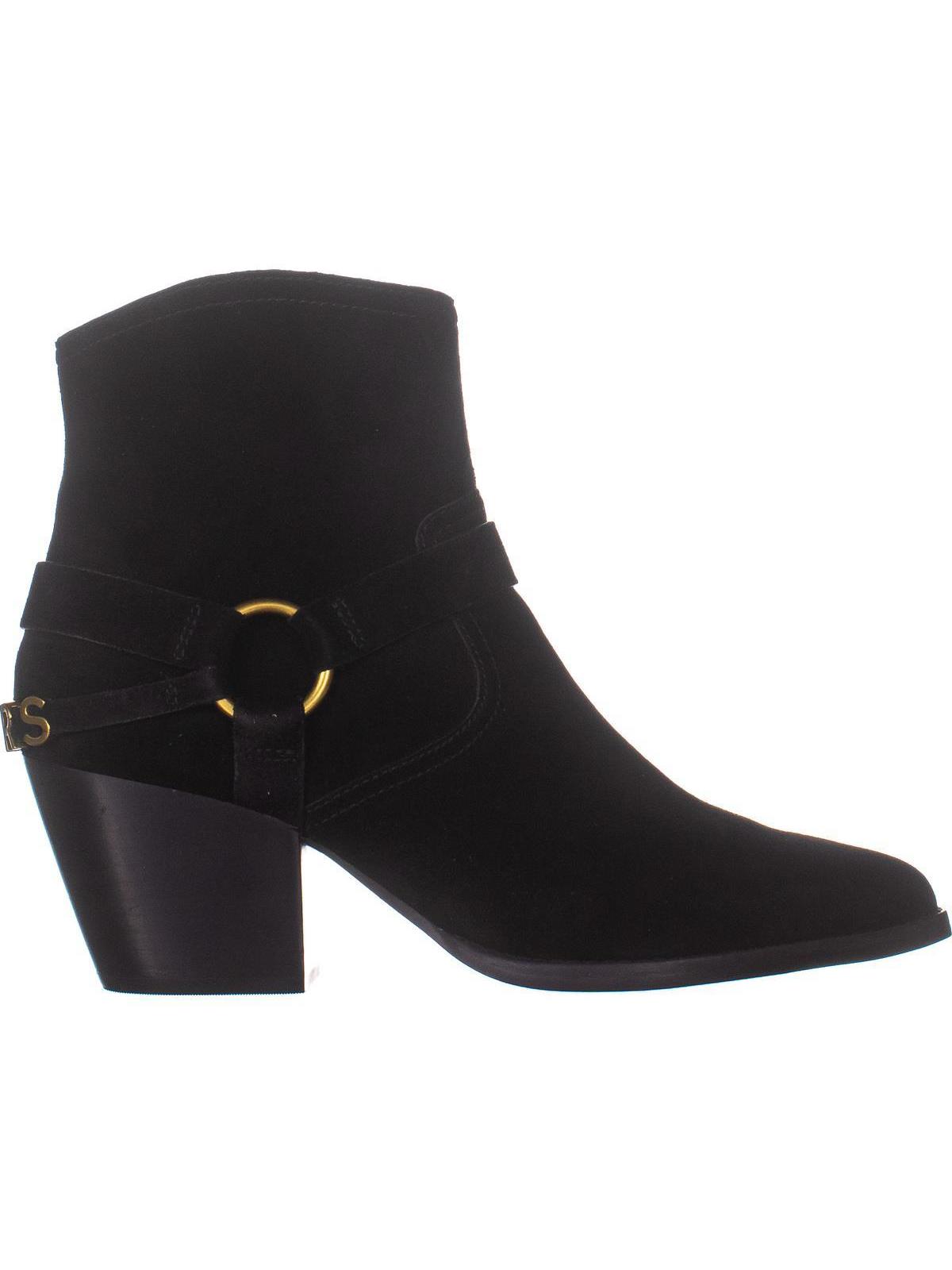 michael kors black suede ankle boots