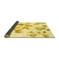 thumbnail image 2 of Ahgly Company Indoor Rectangle Oriental Yellow Modern Area Rugs, 2' x 3', 2 of 4