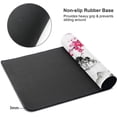 thumbnail image 4 of Watercolor Cherry Blossom Mouse Pad 35.4 X 15.7 Inch Japanese Hills Extended Large Pink Mouse Mat Non-Slip Rubber Base Mousepad with Stitched Edges Waterproof Desk Pad for Gaming&Home Office,XL, 4 of 6