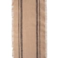 thumbnail image 5 of CC Home Furnishings Double Border Fringed Jute Table Runner - 108" - Beige and Stone Gray, 5 of 6