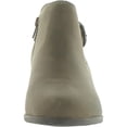 thumbnail image 3 of Clarks Womens Adreena Field Leather Almond Toe Booties, 3 of 3