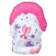 thumbnail image 4 of Nuby Teething Mitten with Hygienic Travel Bag, Pink Butterfly, 4 of 8