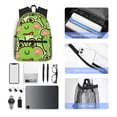 thumbnail image 6 of Gaeub Cute Green Frog School Backpack Waterproof Bookbag for Men Women College High School Bags, 6 of 8