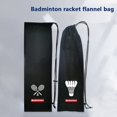 thumbnail image 2 of Badminton Racket Cover Bag Soft Storage Bag Case Drawstring Pocket Portable Tennis Racket Protection, 2 of 10