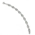 thumbnail image 3 of 14K White Gold Polished Fancy Link Bracelet, 3 of 4