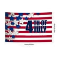 thumbnail image 3 of Independence Day Extra-Large Hanging Flag Backdrop, 59 x 35 In. 100D Polyester, Multicolor Patriotic Banner with Corner Grommets for Indoor-Outdoor Party Decor, Photo Booth & Wall Display, 3 of 5