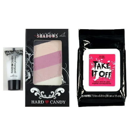 Hard Candy Fierce Effect Eye Shadows Twin Pack, 898 Bright & Early + Hard Candy TAKE IT OFF Makeup Remover Wipes, 25 Count + Schick Slim Twin ST for Sensitive