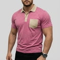 thumbnail image 1 of Ceisia Men's Slim Fit Colorblock Polo Shirts, Breathable Stretch Casual Summer Tops with Chest Pocket Gifts, 1 of 6