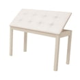thumbnail image 2 of Yinanstore Keyboard Bench Keyboard Seat PU Leather Piano Stool Chair with Padded Cushion and Storage for Musical Instrument Playing Pipa Beige, 2 of 8