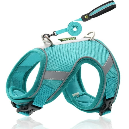 Dog Harness,Soft Mesh Breathable Small Medium Large Dog Chest Harness Strap with Leash Adjustable for Outdoor WalkingTraining Outdoor No Pull A55