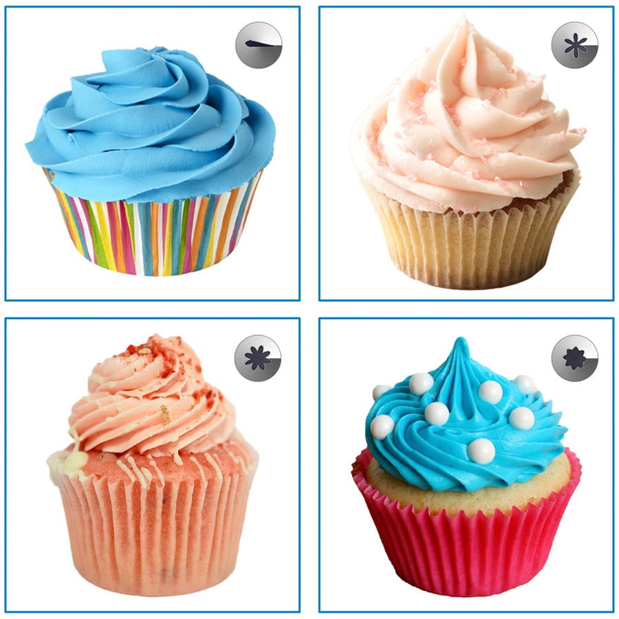 Sorbus Cake Decorating Set, Includes 24 Stainless Steel Tips, Silicone Reusable Piping... by GGI International