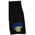 thumbnail image 2 of The Mandalorian Grogu Star Wars Logo Men's Black Sleep Pajama Shorts-3XL, 2 of 4