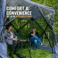 thumbnail image 4 of CLAM Quick-Set Traveler 6 x 6 Foot Portable 4 Sided Canopy Shelter, Blue, 4 of 9