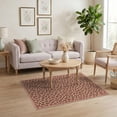thumbnail image 3 of ODIKA Leopard Cheetah Print Spotted Boho Border Zebra Decoration Pink Flowing Dynamic for Dorm Room, Small Living Apartment, Stain Resistant Low Profile, 3 of 7