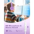 thumbnail image 2 of Seenda N-018 Wired Kids Headphones with Microphone, Safe Volume Control, Back to School Supplies, New, 2 of 6
