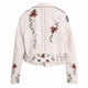 thumbnail image 3 of Floral Night Leather Jacket Women's Faux Leather Jackets Casual Short Coat For Spring Fall And, 3 of 5