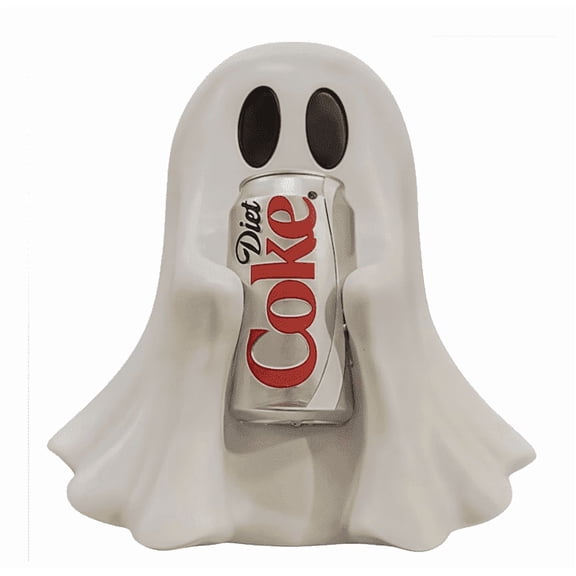 Halloween Cute Ghost Ghost Holding Coke, Spooky Beverage Holder Figurine, Cute Ghost Drink Holder Coke, Halloween Decorations For Tabletop, Party Decor & Office & Desk Display Hallow