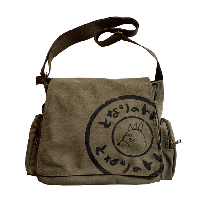 My Neighbor Totoro Canvas Messenger Bag Tecknad studentbok Mes