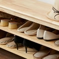 thumbnail image 2 of Vlush Shoe Bench Entryway with Storage Bench for Bedroom, Ottoman, 2 Tier, Shoe Rack Organizer for Door, Good Load Bearing, Ideal for Entryway Hallway Living Room and Corridor(Natural 39.4"), 2 of 6