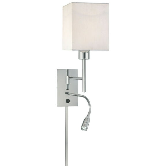 George Kovacs Lighting - Two Light Swing Arm Wall Sconce with Reading Lamp in