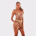 thumbnail image 2 of LASCANA Women's Printed Tie Strap Romper Bow, 2 of 6