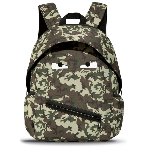 ZIPIT Grillz Backpack for Boys, Cute Book Bag for Kids Elementary School & Preschool (Camo Green)