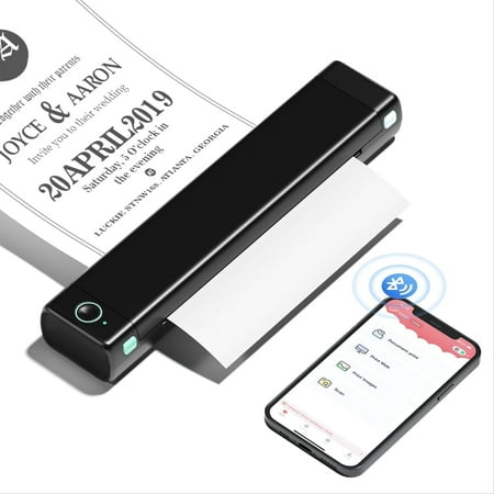 Phomemo ACPOM08BK Black Thermal Printer 8.5"X11" Letter