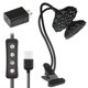 thumbnail image 1 of Luz de crecimiento de plantas de doble cabeza 360 grados Flexible USB alimentado por interior planta hortícola Clip lámpara de crecimiento cargador de enchufe de EE. UU. seitruly ZHF0456, 1 of 2