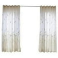 thumbnail image 2 of VONKY Window Curtain Reed Wood Grain Printed Semi Blackout Drape for UV Protection Living Bedroom, Beige, 2 of 9