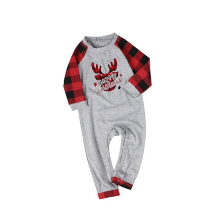 

Nomeni Matching Family Pajamas Sets Christmas Sleepwear Plaid Printed Long Sleeve Tee And Bottom Loungewear
