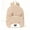 Khaki Bear, variant on Cute Bear Corduroy Backpack, Cartoon Plush Casual Daypack, Fashion Lightweight Travel Bag for Daily Outdoor Decor, White