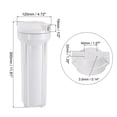 thumbnail image 2 of Unique Bargains Water Filter Housing 10' Whole House Filtration System 1/2 Inch Inlet/Outlet Port for Kitchen White, 2 of 5