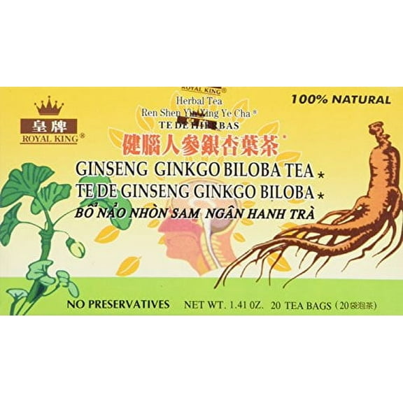Royal King Ginseng Ginkgo Biloba Tea (20 Bags)