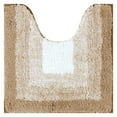 thumbnail image 1 of REGALWOVEN Alfombra de baño suave y absorbente, antideslizante, en forma de U y rectangular, color marrón, 20" x 32", 1 of 7