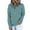 #Light Blue, variant on NSLGXD Half Button V Neck Hoodies for Women Drawstring Casual Long Sleeve Pullovers Solid Color Comfortable Sweatshirts with Pocket