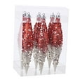 thumbnail image 4 of FVDPWYE 6 Pieces Christmas Droplet Hanging Ornaments DIY Christmas Decor for Holiday Red Champagne, 4 of 9