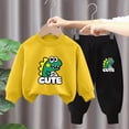 thumbnail image 2 of NOLDARES Toddler Baby Boy Clothing Sets Fall Winter Printed Long Sleeve Tops and Pants Kids 2pcs Outfits Size:2-3 Y,K, 2 of 4