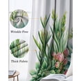 thumbnail image 3 of Spring Succulent Blackout Curtains for Bedroom Living Room Darkening Curtains 84 Inch Length 2 Panels Set Tropical Botanical Seasonal Summer Window Curtain Window Treatment Grommet Drapes 42"x84", 3 of 9