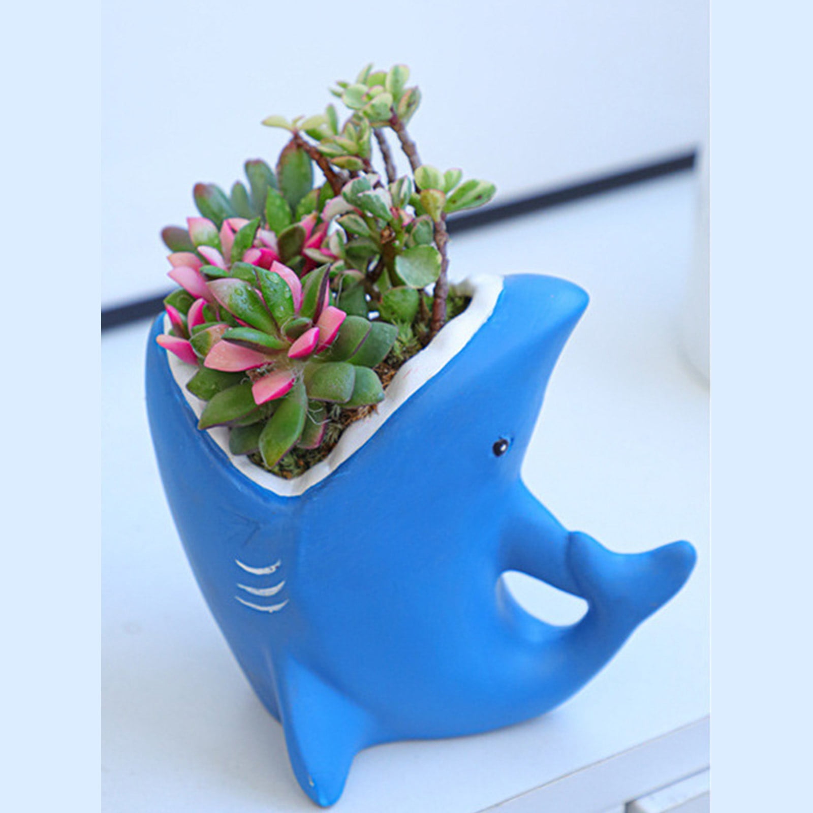 MultiPurpose Silicone Pots Mold Whale Shape Resin Art Pen Holder Moulds Suitable for Crafting Concrete Succulent Vases