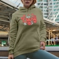 thumbnail image 2 of Retro Feeling Lucky, Love You with Dice, Valentine's Day Gift, Sand Hooded Sweatshirt or Hoodie, 2XL, 2 of 5