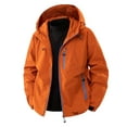 thumbnail image 1 of FYEGRE Manteau de Randonnée Extérieur pour Homme Respirant Coupe-Vent Imperméable Léger Randonnée Alpinisme Tissu Extensible Orange TG, 1 of 4