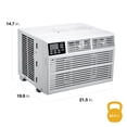 thumbnail image 3 of Whirlpool 10,000 BTU 115V Window-Mounted Air Conditioner with Remote Control, WHAW101CW, 3 of 19