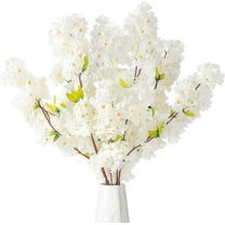 Dalrosia 3PCS Artificial Cherry Blossom Branches, Silk Cherry Blossom Flowers Long Stem Flowers for Tall Vase, Faux Flowers Arrangements for Wedding Party Home Decor