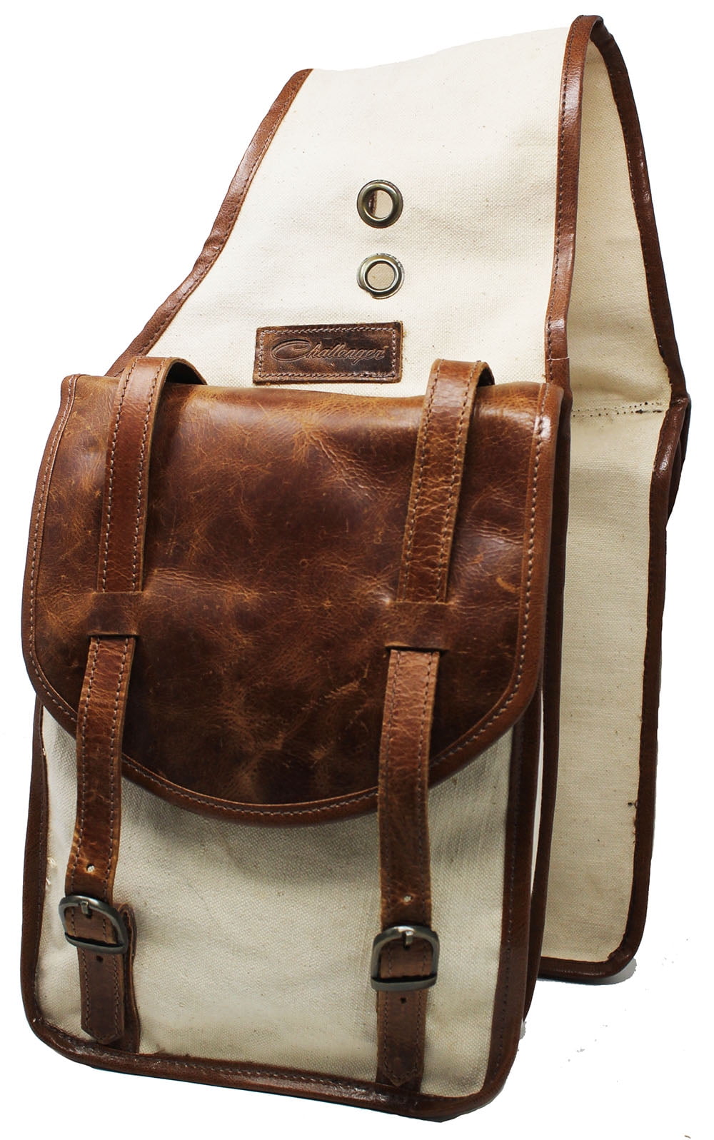 Horse Challenger Western Trail Riding Saddle Canvas Cantle Bag Blue 102AA03