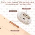 thumbnail image 2 of AJAZZ 308i Color Gradient Wireless Keyboard and Mouse Set, Retro Typewriter Keyboard with Cute Theme Round Keycaps for Mac/Windows/PC/Laptop, 2 of 9