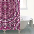 thumbnail image 4 of 72x72 Boho Daisy Floral Curtain, Quick-Drying Polyester with Plastic Rings, Sunny Yellow Bloom for Aesthetic Bathroom Decor, 4 of 5